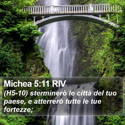 Michea 5:11 RIV Bible Verse Image