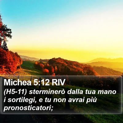 Michea 5:12 RIV Bible Verse Image