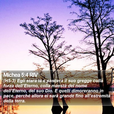 Michea 5:4 RIV Bible Verse Image