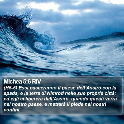 Michea 5:6 RIV Bible Verse Image
