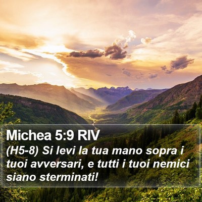 Michea 5:9 RIV Bible Verse Image