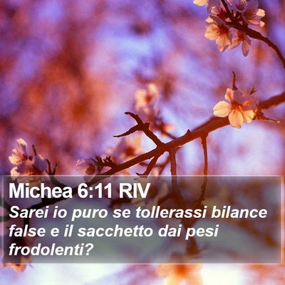 Michea 6:11 RIV Bible Verse Image