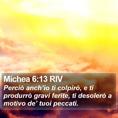 Michea 6:13 RIV Bible Verse Image