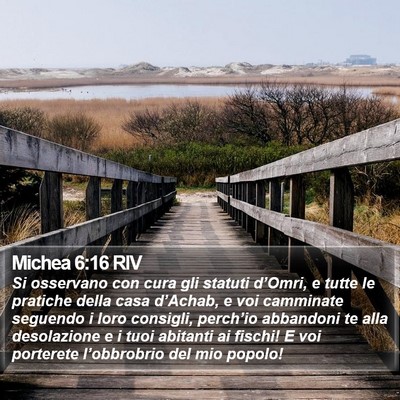 Michea 6:16 RIV Bible Verse Image