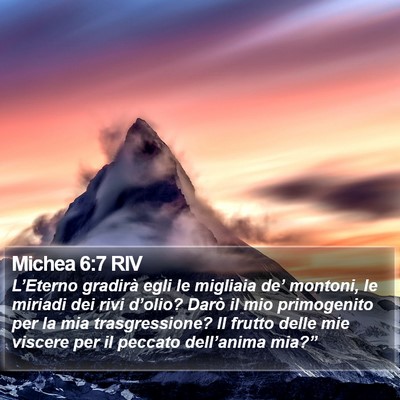 Michea 6:7 RIV Bible Verse Image