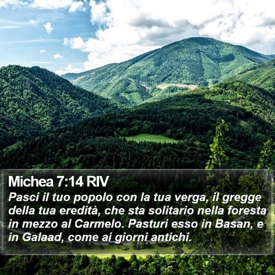 Michea 7:14 RIV Bible Verse Image