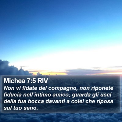 Michea 7:5 RIV Bible Verse Image