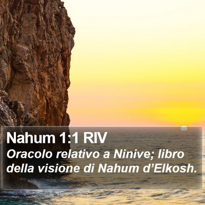 Nahum 1:1 RIV Bible Verse Image