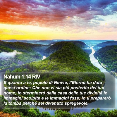 Nahum 1:14 RIV Bible Verse Image
