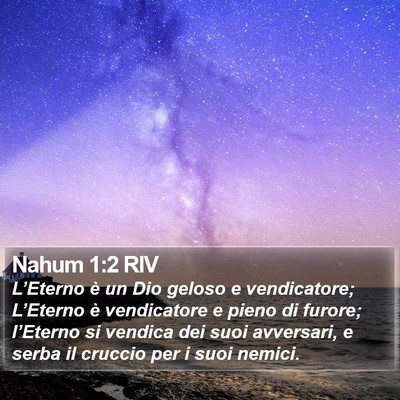 Nahum 1:2 RIV Bible Verse Image