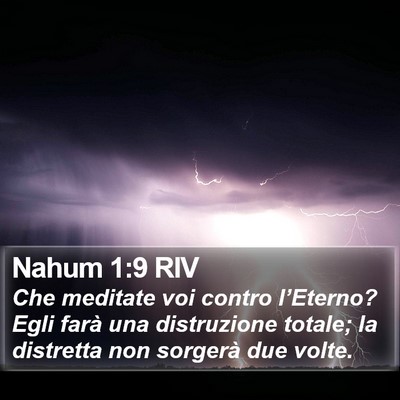 Nahum 1:9 RIV Bible Verse Image
