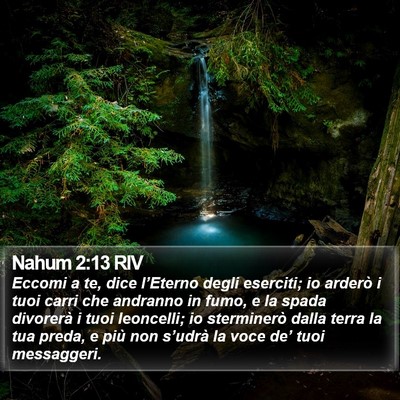 Nahum 2:13 RIV Bible Verse Image