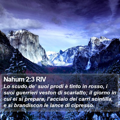 Nahum 2:3 RIV Bible Verse Image