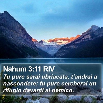 Nahum 3:11 RIV Bible Verse Image