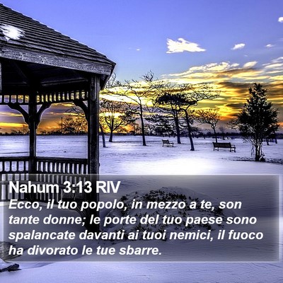 Nahum 3:13 RIV Bible Verse Image