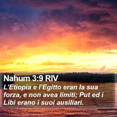 Nahum 3:9 RIV Bible Verse Image