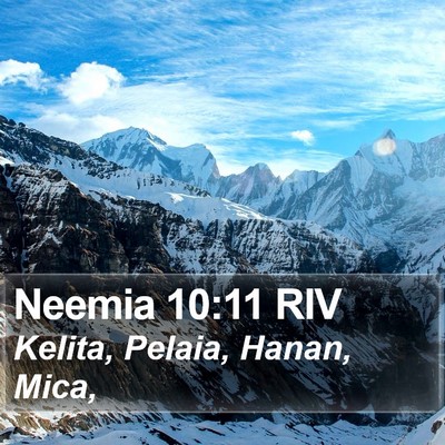 Neemia 10:11 RIV Bible Verse Image