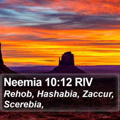 Neemia 10:12 RIV Bible Verse Image