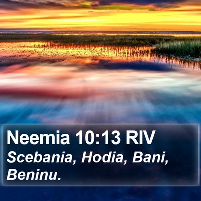 Neemia 10:13 RIV Bible Verse Image
