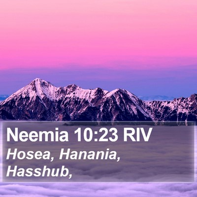 Neemia 10:23 RIV Bible Verse Image