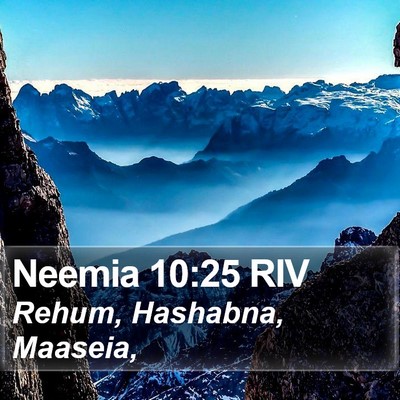 Neemia 10:25 RIV Bible Verse Image