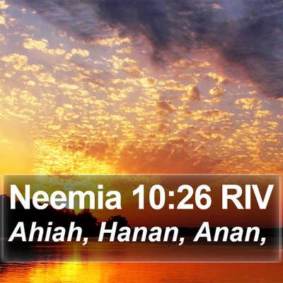 Neemia 10:26 RIV Bible Verse Image