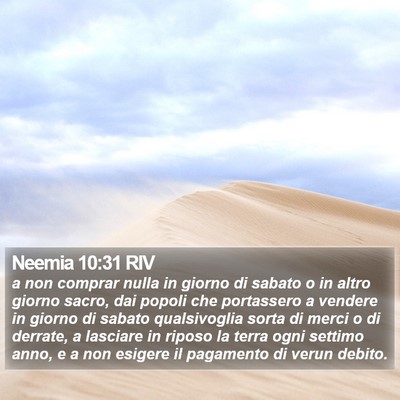 Neemia 10:31 RIV Bible Verse Image