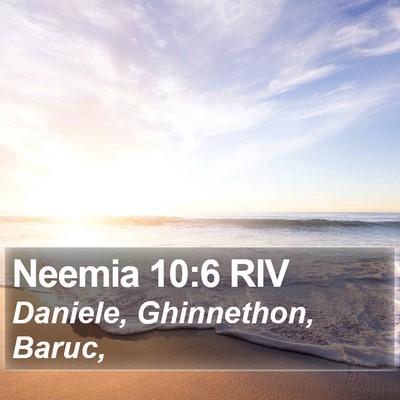 Neemia 10:6 RIV Bible Verse Image