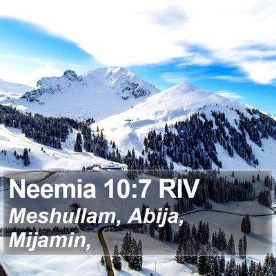 Neemia 10:7 RIV Bible Verse Image
