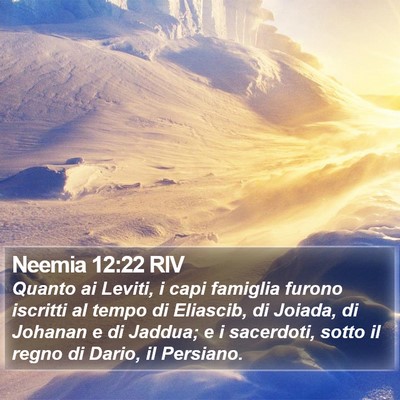Neemia 12:22 RIV Bible Verse Image