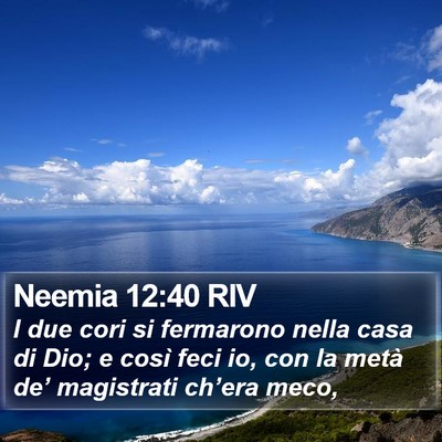 Neemia 12:40 RIV Bible Verse Image