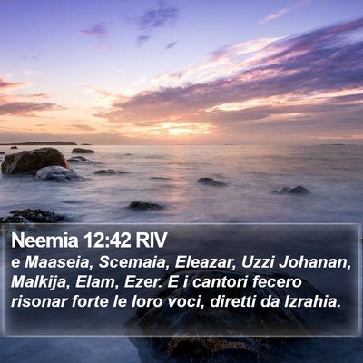 Neemia 12:42 RIV Bible Verse Image