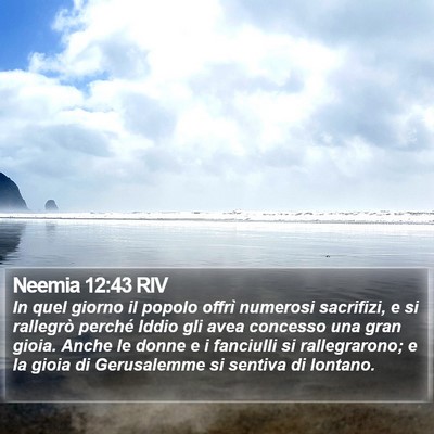 Neemia 12:43 RIV Bible Verse Image