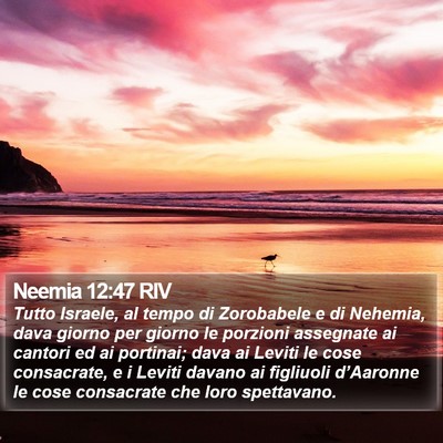 Neemia 12:47 RIV Bible Verse Image