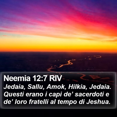 Neemia 12:7 RIV Bible Verse Image
