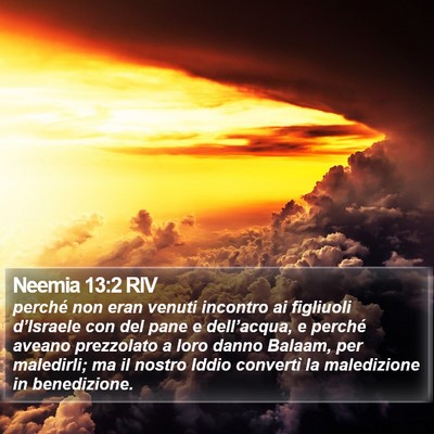 Neemia 13:2 RIV Bible Verse Image
