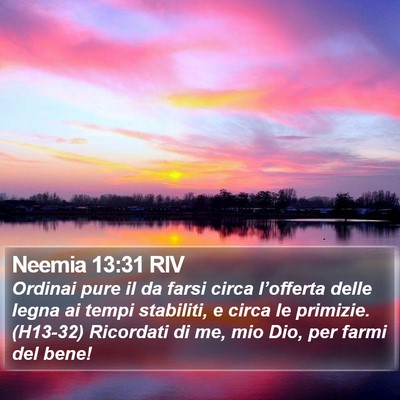 Neemia 13:31 RIV Bible Verse Image