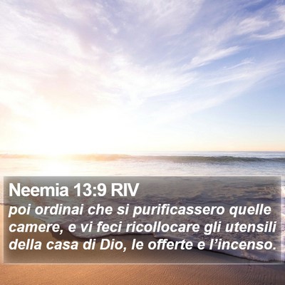Neemia 13:9 RIV Bible Verse Image