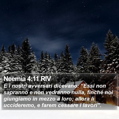 Neemia 4:11 RIV Bible Verse Image