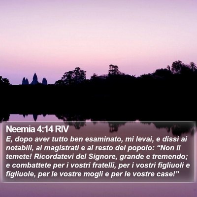 Neemia 4:14 RIV Bible Verse Image