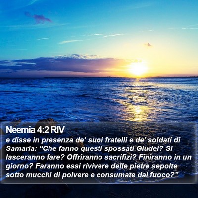 Neemia 4:2 RIV Bible Verse Image