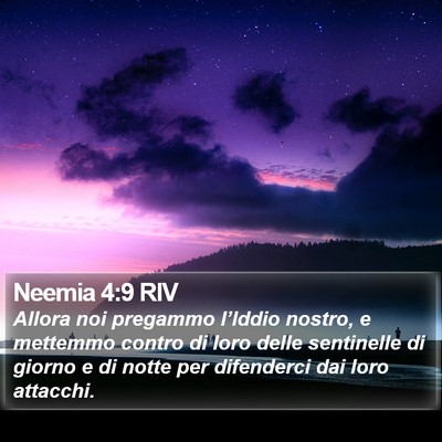 Neemia 4:9 RIV Bible Verse Image