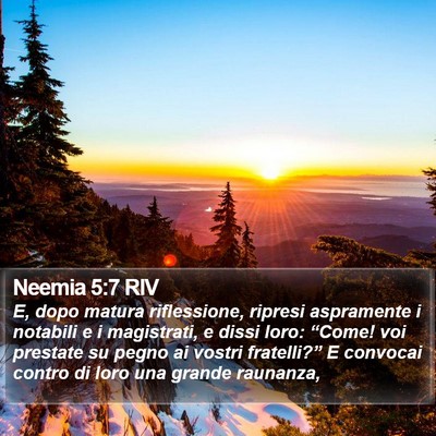 Neemia 5:7 RIV Bible Verse Image