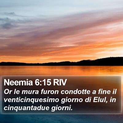 Neemia 6:15 RIV Bible Verse Image