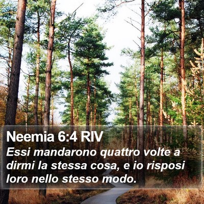 Neemia 6:4 RIV Bible Verse Image