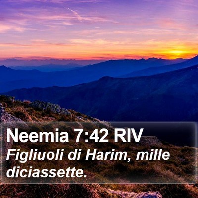 Neemia 7:42 RIV Bible Verse Image
