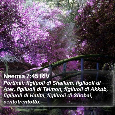 Neemia 7:45 RIV Bible Verse Image