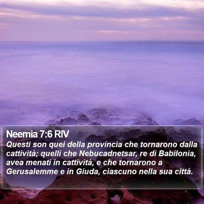 Neemia 7:6 RIV Bible Verse Image