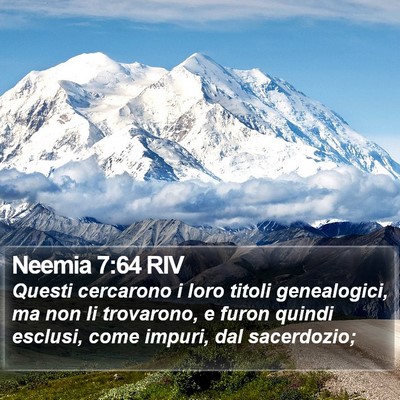 Neemia 7:64 RIV Bible Verse Image
