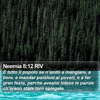 Neemia 8:12 RIV Bible Verse Image